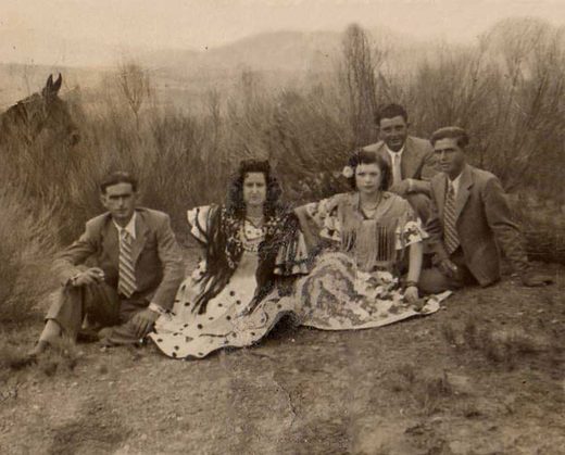 Foto de Rosario Muñoz, los integrantes son Jaime Muñoz Díaz, Pura Arroyo, Rosario Fernández, Antonio Díaz y Federico Muñoz Díaz
