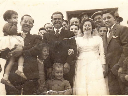 Boda de Manual Rivas y Encarna Angel con familiares , año 1959 (familia Diaz Arroyo)