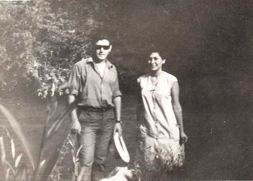 Los padres de Maria Diaz, Juanito del molino y Pepa , en el rio