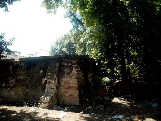 Alberca de riego del Jardín (cuando era un jardín)