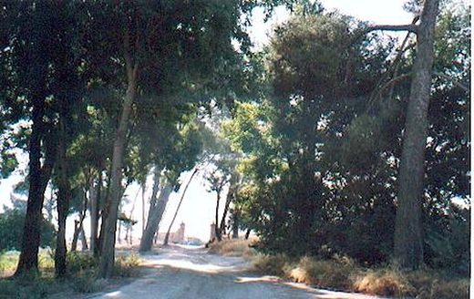 El Jardín, al fondo la Portada